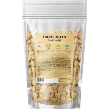 BrainMax Pure BrainMax Pure® Hazelnuts Peeled & Roasted, BIO, 250 g Lískové ořechy, loupané, pražené | CZ-BIO-001 certifikát