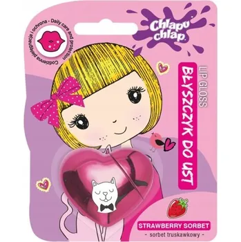 Přípravek na rty Chlapu Chlap Lesk na rty ve tvaru srdíčka – jahoda