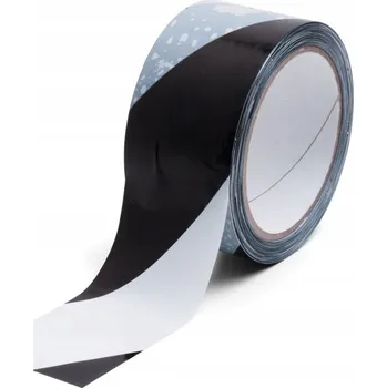 Podlahová lepicí páska černo-bílá 50mm x 33m