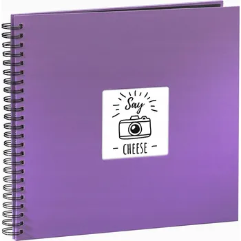 Fotoalbum Hama "Fine Art" Album se spirálou, fialové, 34x32/50 album na fotografie Fialová