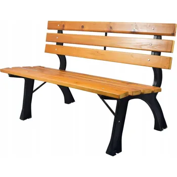 Zahradní lavice Lavička s opěradlem, dřevěná, 120 x 57 cm