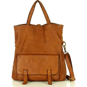 Kabelka Marco Mazzini Kožená kabelka přes rameno Mazzini M166 camel