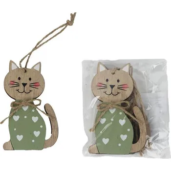 Velikonoční dekorace Dekorace kočka k zavěšení, 2 ks D6770