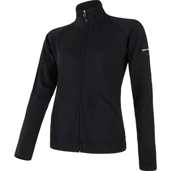 Pánská mikina Dámská mikina celozip SENSOR MERINO UPPER černá M