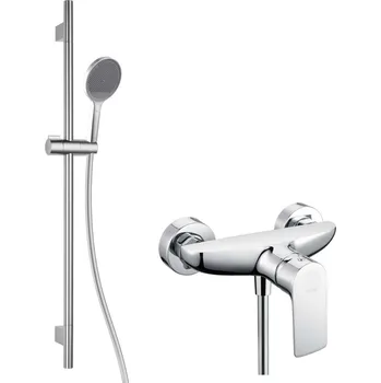 Sprchový set kielle Vega - Sprchový set s baterií, tyčí, hadicí a sprchovou hlavicí EcoSpare, chrom 20618SN40