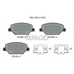 Sada brzdových destiček, kotoučová brzda PAGID T2751N