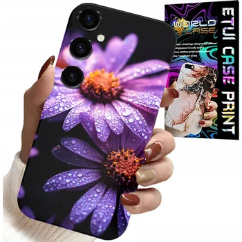 Pouzdro na mobilní telefon POUZDRO PRO SAMSUNG GALAXY A34 5G - RŮŽOVÁ SEDMIKRÁSKA KVĚTINY OBAL