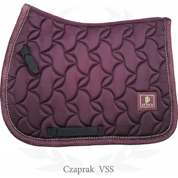 JD ATTACK Podsedlová Dečka Dafne Skoková Bordó FULL - prošívaná, s krystalky