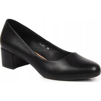 Dámské lodičky Černé semišové lodičky SERGIO LEONE 291 vel. 39