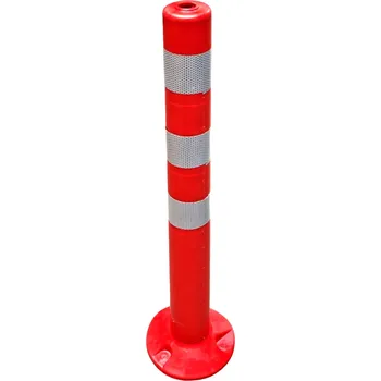 Plotový sloupek Flomat Červený plastový (PE) reflexní sloupek BPD23 - 8 x 75 cm