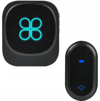 Domovní zvonek Bez baterií Bezdrátový Zvonek Voděodolný IP68 Černý s dosahem až 180 m