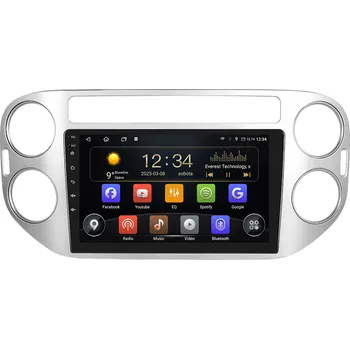 Autorádio T75-UN08M/A7094 Isudar 2DIN autorádio T75-IEV123 Android, Volkswagen Tiguan