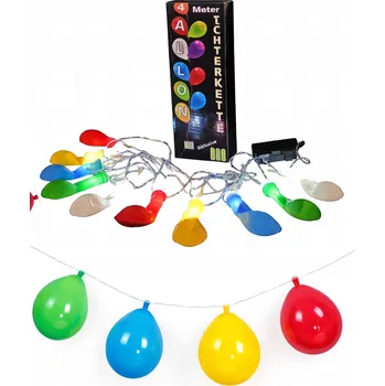 Vánoční dekorace Světelný řetěz Parttime 400 cm na baterie, vícebarevný