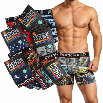 Boxerky Majtki Bokserki Męskie rozmiar XXL Bawełna ROCK HARD Mix barev