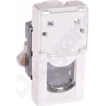 Elektrická zásuvka 10. Internetová zásuvka nástěnná Legrand bílá M45:1m 1xRJ45