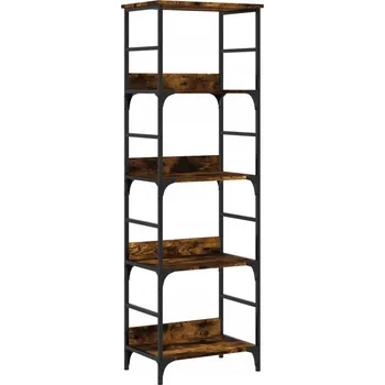 Knihovna Regál, kouřový dub, 50x33x153 cm, dřevotříska