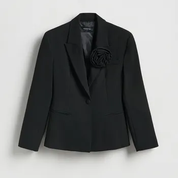 Dámské sako Reserved - LADIES` BLAZER - černý - 555KK-99X - 555KK-99X-XXL
