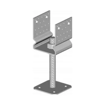 Patka kotevní 14-07/80x80 zinek bílý / balení 1 ks