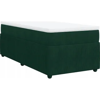 Postel Čalouněná jednolůžková postel VidaXL 100x200 cm, odstíny zelené