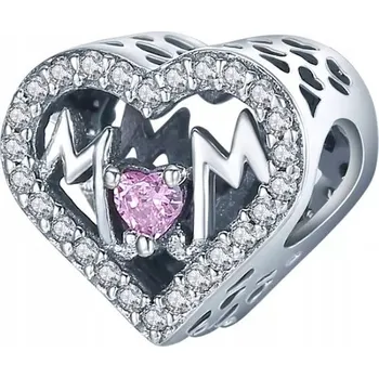 Přívěsek Přívěsek MAMA Charms – Stříbrný přívěsek pro maminku Stříbro