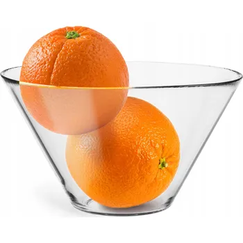 Skleněná Salátová Mísa mísa AVA GLASSET V 11,3 cm H 20 cm POLSKÝ VÝROBEK