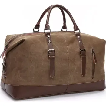 Cestovní taška Canvasio cestovní plátěná taška Beloun Hnědá 45L