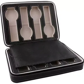 Box na hodinky Úložný box na hodinky 8 komor Černý