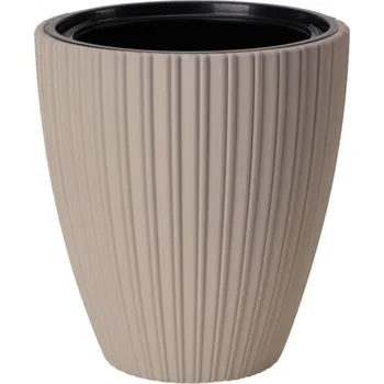 Obal na květináč Obal na květináč MIKA plastový d40x42cm, hnědý