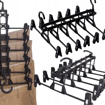 Věšák Skládací věšák na kalhoty do skříně