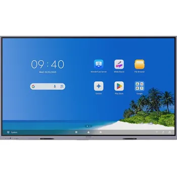 Monitor Hikvision DS-D5B86RB/EP 86" LED displej, dotykový, 86", 4K Ultra HD 3840×2160, 400cd/m2, 4× HDMI, 1× VGA, 2× USB-C, 5× USB, RS232, 2× LAN, Wi-Fi, Bluetooth, Android 14, EDLA DS-D5B86RB/EP