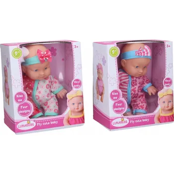 Panenka Kojenecká panenka s mašlí 23 cm, bez baterií, pro děti 3+, dostupná ve dvou