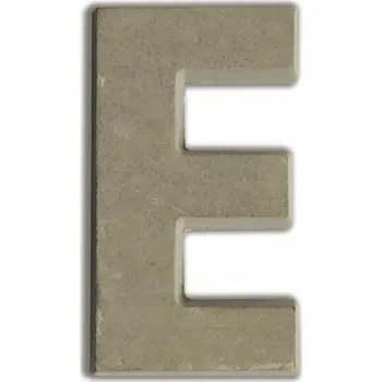 Obraz PÍSMENO E Z BETONU V:5 CM