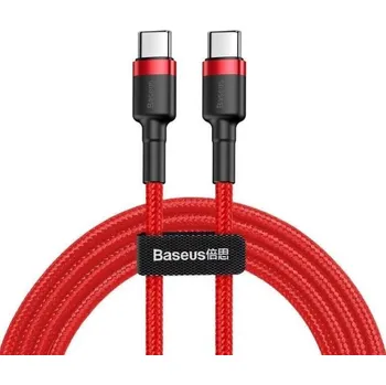 Datový kabel Baseus datový kabel Cafule USB-C/USB-C PD2.0 2m 60W (20V 3A) červený