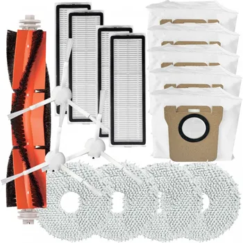 Sada příslušenství pro robotický vysavač Kartáče, HEPA filtry pro vysavač XIAOMI Robot Vacuum X20+ (BHR8124EU) sada sáčků a mopy 17ks