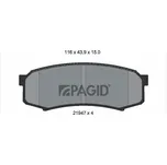 Sada brzdových destiček, kotoučová brzda PAGID T3064N