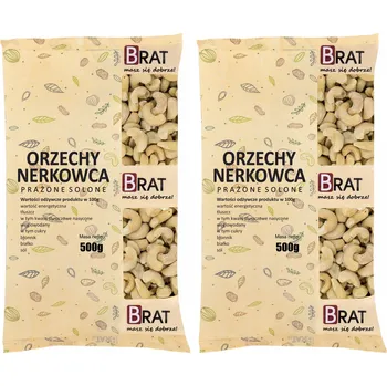 KEŠU OŘECHY 1kg Celé Pražené Solené