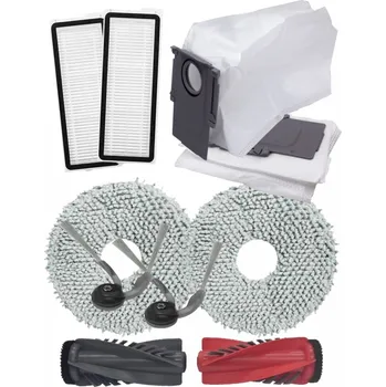 Sada příslušenství pro robotický vysavač HEPA filtry, kartáče k vysavači ROBOROCK QRevo Edge 5V1 White sada sáčků a mopy 10ks