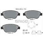 Sada brzdových destiček, kotoučová brzda PAGID T2263N