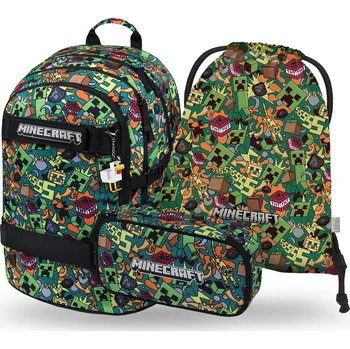 Set školních potřeb Baagl Školní set Skate Minecraft Chaos