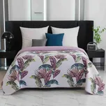Přehoz na postel TROPIC bílý / růžový Rozměr: 220 x 240 cm 246369904