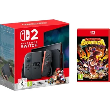 Herní zařízení Konzole Nintendo Switch 2 + Mario Kart World bundle + Donkey Kong Bananza (Switch 2)