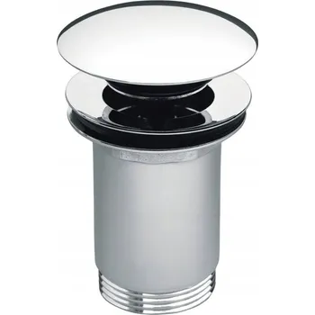 Sifon Zátka umyvadlová výpust Click-Clack kulatý Ferro stříbrná