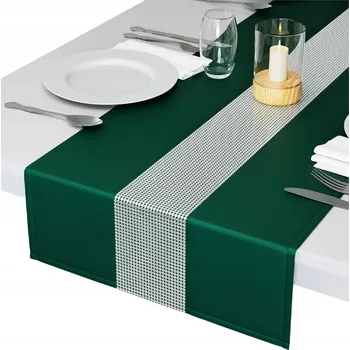 ubrus BĚHOUN NA STŮL SE ZIRKONY 200x40 UBRUS DEKORATIVNÍ HLADKÝ MATNÝ