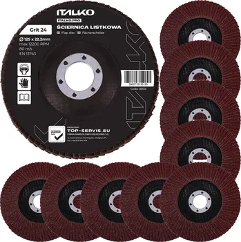 Brusný kotouč Lamelový kotouč Italko 35195 125x22,2 mm P120