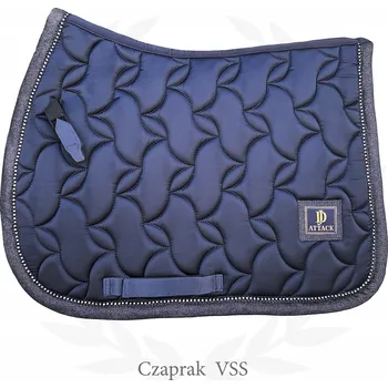JD ATTACK Podsedlová Dečka skoková Dafne FULL tmavě modrá s krystalky, prošívaná