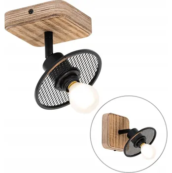 Bodové svítidlo Čtvercové bodové svítidlo QAZQA hnědé