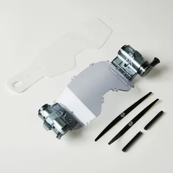 Motocyklové brýle SADA TOTAL VISION SYSTEM PRO BRÝLE FOX AIRSPACE/MAIN INT LIGHT GREY OS