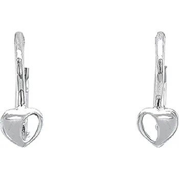 Náušnice Náušnice Srdíčka z Bílého Zlata 7121054