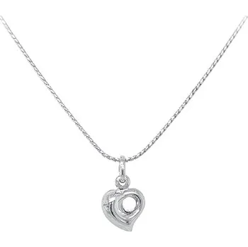 Přívěsek Přívěsek Srdce z Bílého Zlata 7151282