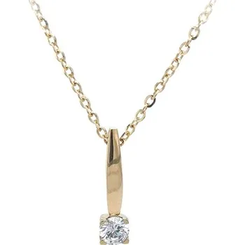 Náhrdelník Zlatý Náhrdelník Solitér se Zirkonem 7151584